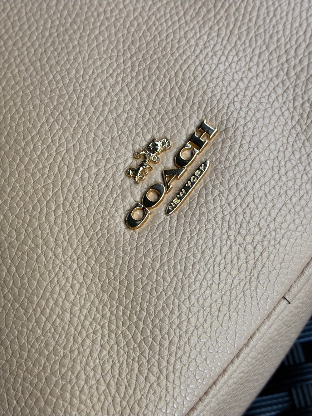COACH BAG,Coach Pebbled Leather Hobo Bag in Light Beige - Picture 15 of 16
